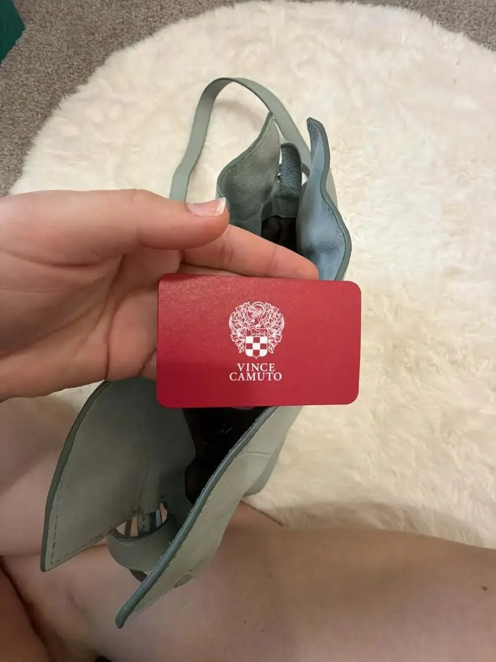 Vince Camuto Dario Group Genuine Leather Crossbody Bag in Aqua Mint